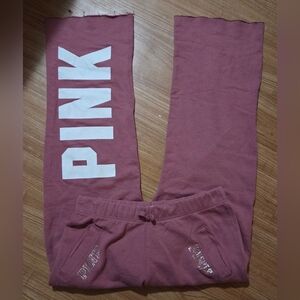 Victoria's Secret PINK Boyfriend Style Pink Flared Sweatpants Size S (can fit M)
